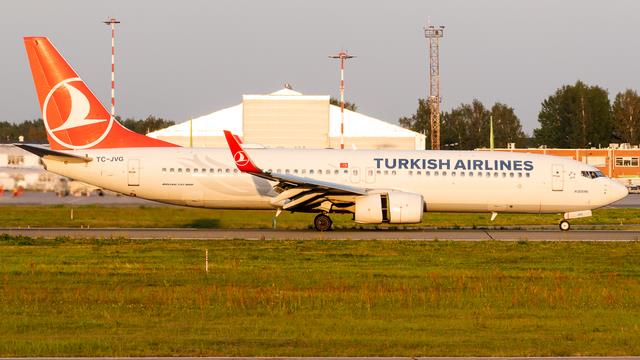 TC-JVG:Boeing 737-800:Turkish Airlines